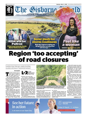 Cover of The Gisborne Herald (Saturday edition)