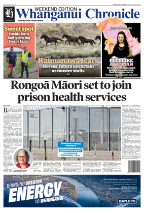 Cover of Whanganui Chronicle