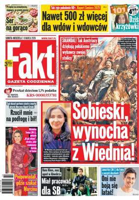Cover of Fakt Gazeta Codzienna (Saturday)