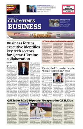 Cover of Gulf Times Business