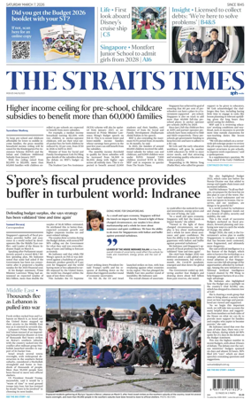 Cover of The Straits Times
