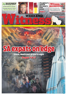 Cover of The Weekend Witness (South Africa)