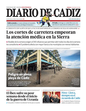 Cover of Diario de Cadiz