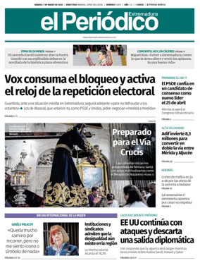 Cover of El Periodico Extremadura