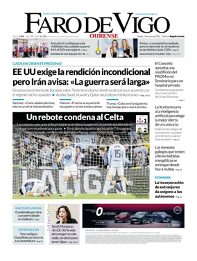 Cover of Faro de Vigo (Ourense)