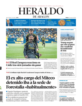 Cover of Heraldo de Aragon