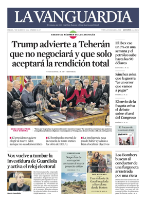 Cover of La Vanguardia