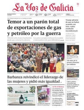 Cover of La Voz de Galicia (Barbanza)