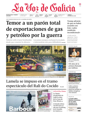 Cover of La Voz de Galicia (Deza)