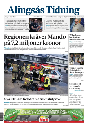 Cover of Alingsas Tidning