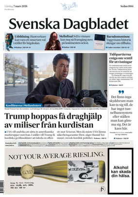 Cover of Svenska Dagbladet