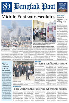 Cover of Bangkok Post
