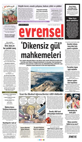 Cover of Evrensel Gazetesi