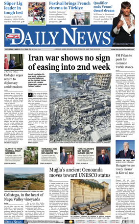 Cover of Hurriyet Daily News & Economic Review