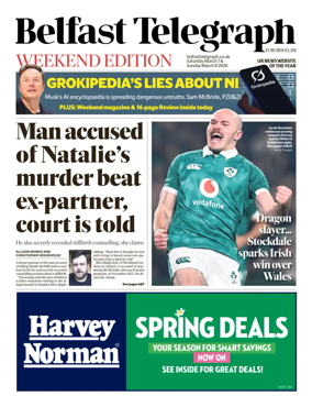 Cover of Belfast Telegraph