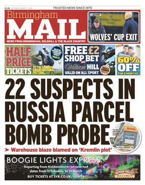 Cover of Birmingham Mail