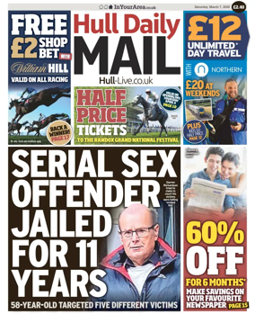Cover of Hull Daily Mail