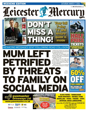 Cover of Leicester Mercury