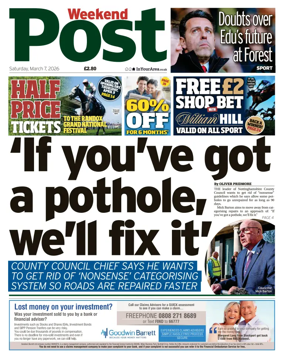 Cover of Nottingham Post