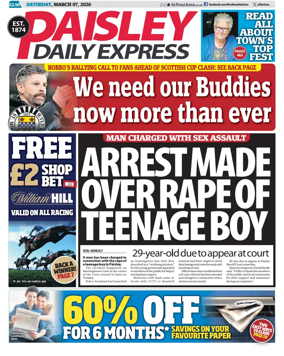 Cover of Paisley Daily Express