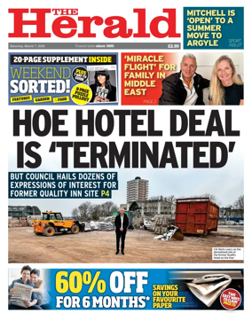 Cover of The Plymouth Herald