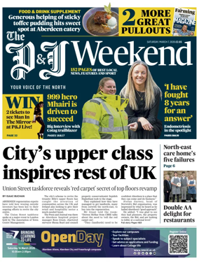 Cover of The Press and Journal (Aberdeen and Aberdeenshire)