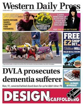 Cover of Western Daily Press (Saturday)