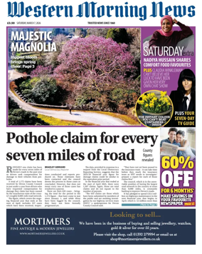 Cover of Western Morning News (Saturday)