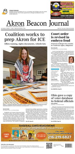 Cover of Akron Beacon Journal