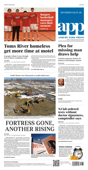 Cover of Asbury Park Press