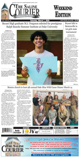 Cover of The Saline Courier Weekend