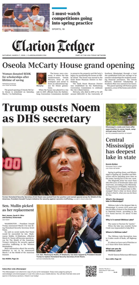 Cover of Clarion Ledger