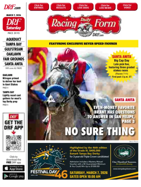 Cover of Daily Racing Form National Digital Edition