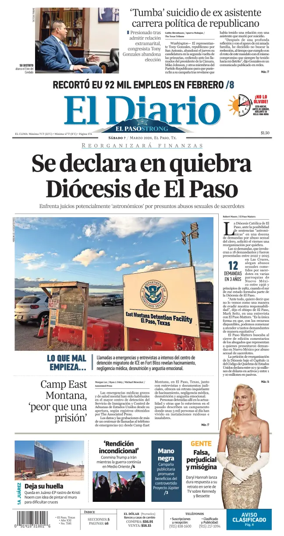 Cover of El Diario de El Paso