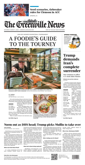 Cover of The Greenville News