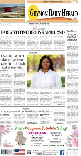 Cover of Guymon Daily Herald