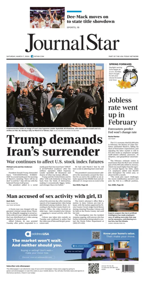 Cover of Journal Star (Peoria)