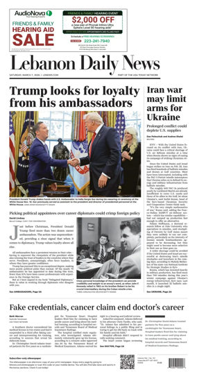 Cover of Lebanon Daily News