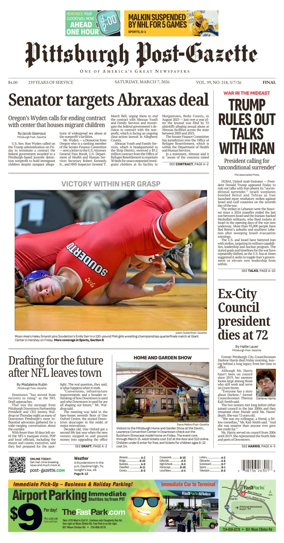 Cover of Pittsburgh Post-Gazette