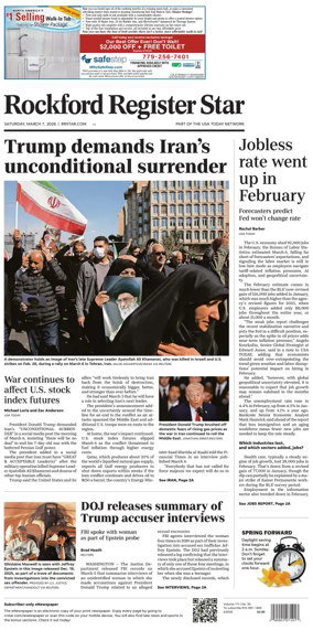 Cover of Rockford Register Star