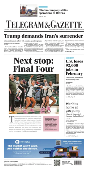 Cover of Telegram & Gazette