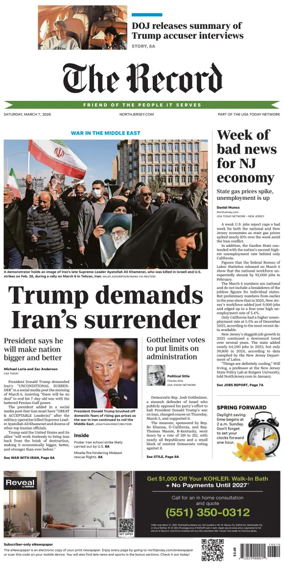 Cover of The Bergen Record