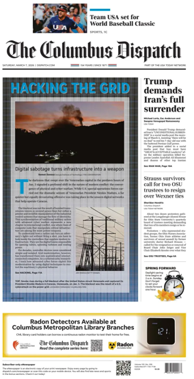 Cover of The Columbus Dispatch