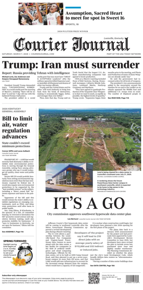 Cover of The Courier-Journal (Louisville)