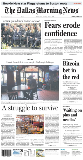 Cover of The Dallas Morning News