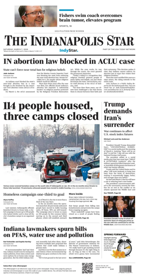 Cover of The Indianapolis Star