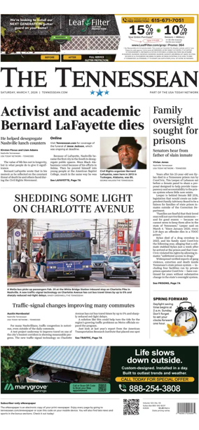 Cover of The Tennessean