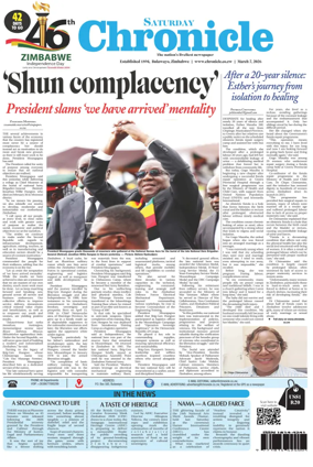 Cover of Chronicle (Zimbabwe)