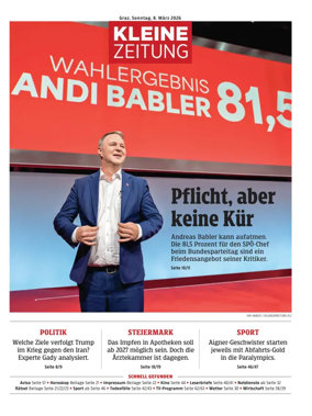 Cover of Kleine Zeitung Steiermark