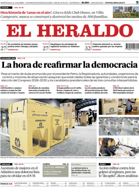 Cover of El Heraldo (Colombia)
